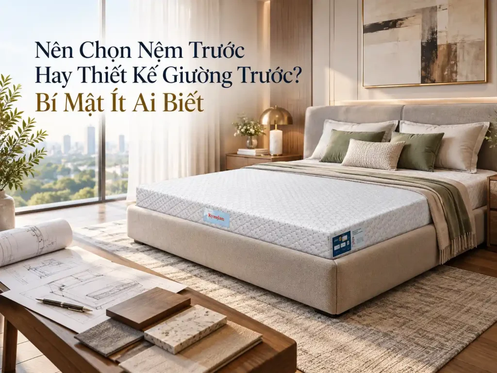 Nên Chọn Nệm Trước Hay Thiết Kế Giường Trước? Bí Mật Ít Ai Biết 1 Nên Chọn Nệm Trước Hay Thiết Kế Giường Trước? Bí Mật Ít Ai Biết
