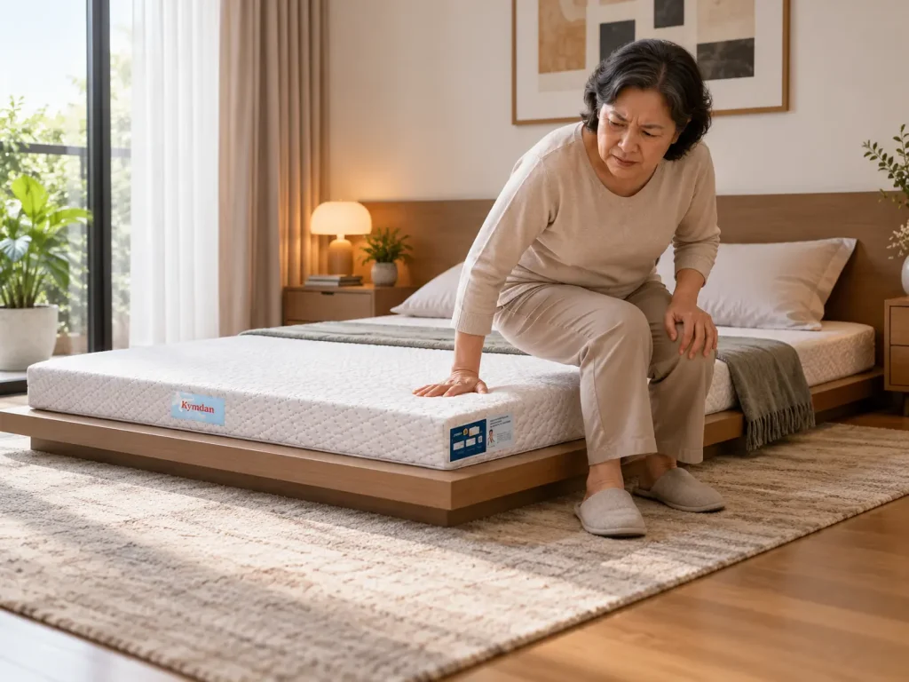 3 kiểu giường không nên chọn nệm kymdan 10cm 4 Giường bệt hoặc bục quá thấp – 10cm có thể khiến mặt nằm vẫn thấp