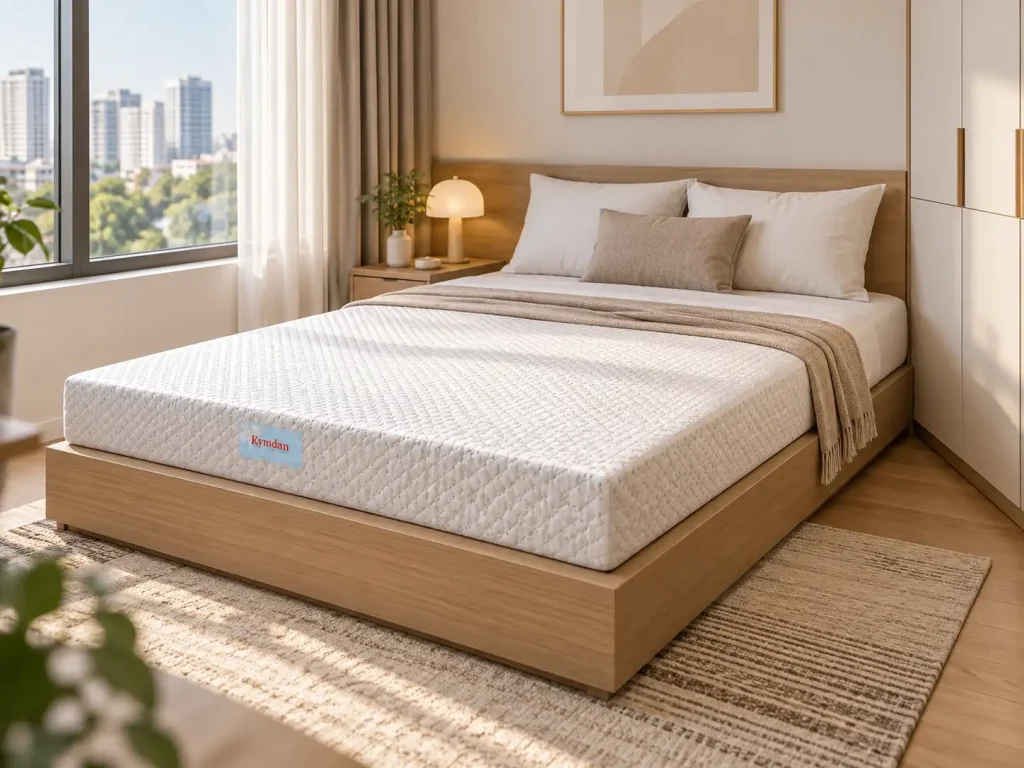 Nệm Kymdan Cho Căn Hộ Nhỏ: Chọn Kích Thước Và Độ Dày Nào? 4 Giường thấp hoặc giường kiểu hiện đại