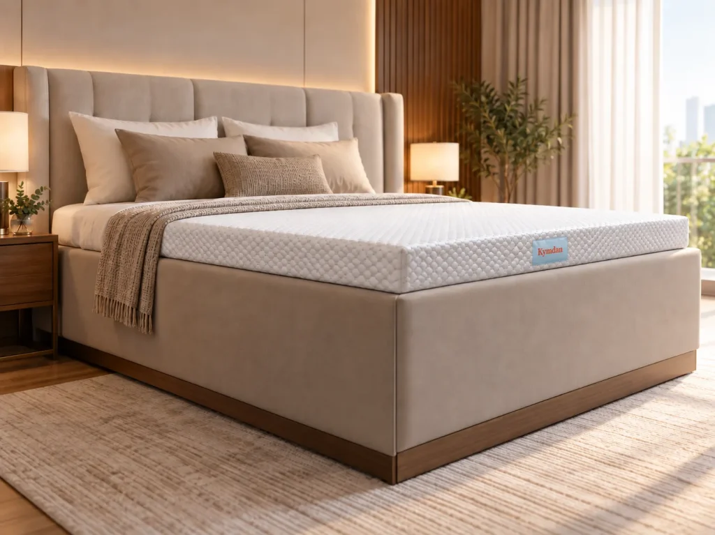 Nệm Kymdan Cho Căn Hộ Nhỏ: Chọn Kích Thước Và Độ Dày Nào? 5 Khung giường vốn đã cao
