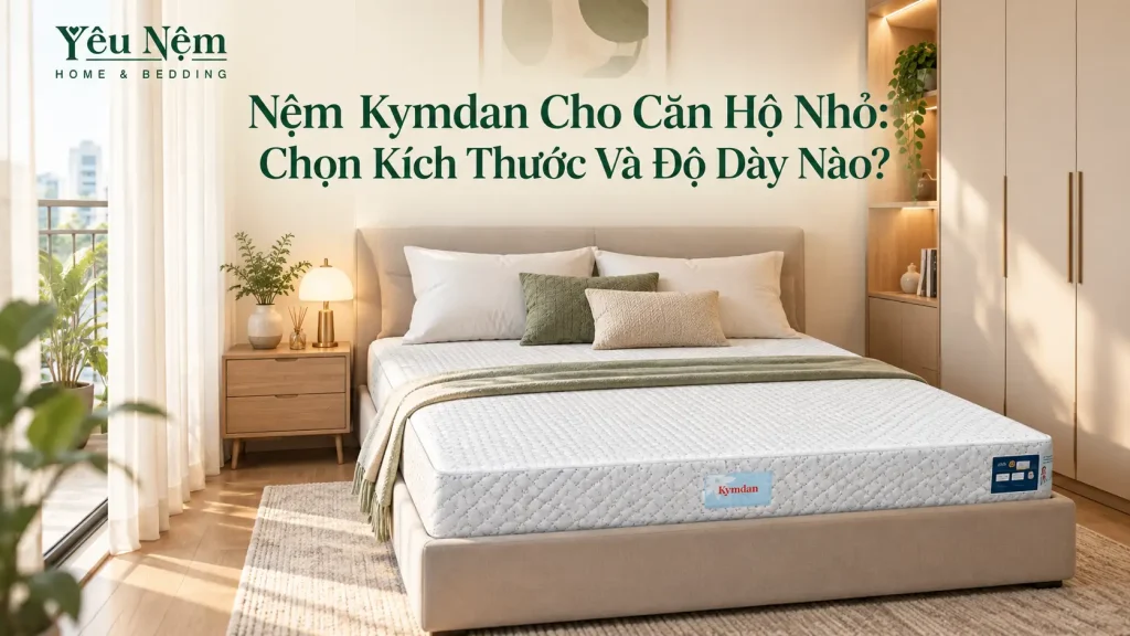 Nệm Kymdan Cho Căn Hộ Nhỏ: Chọn Kích Thước Và Độ Dày Nào? 1 Nệm Kymdan Cho Căn Hộ Nhỏ: Chọn Kích Thước Và Độ Dày Nào?