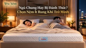 Ngủ Chung Hay Bị Đánh Thức? Chọn Nệm Ít Rung Khi Trở Mình