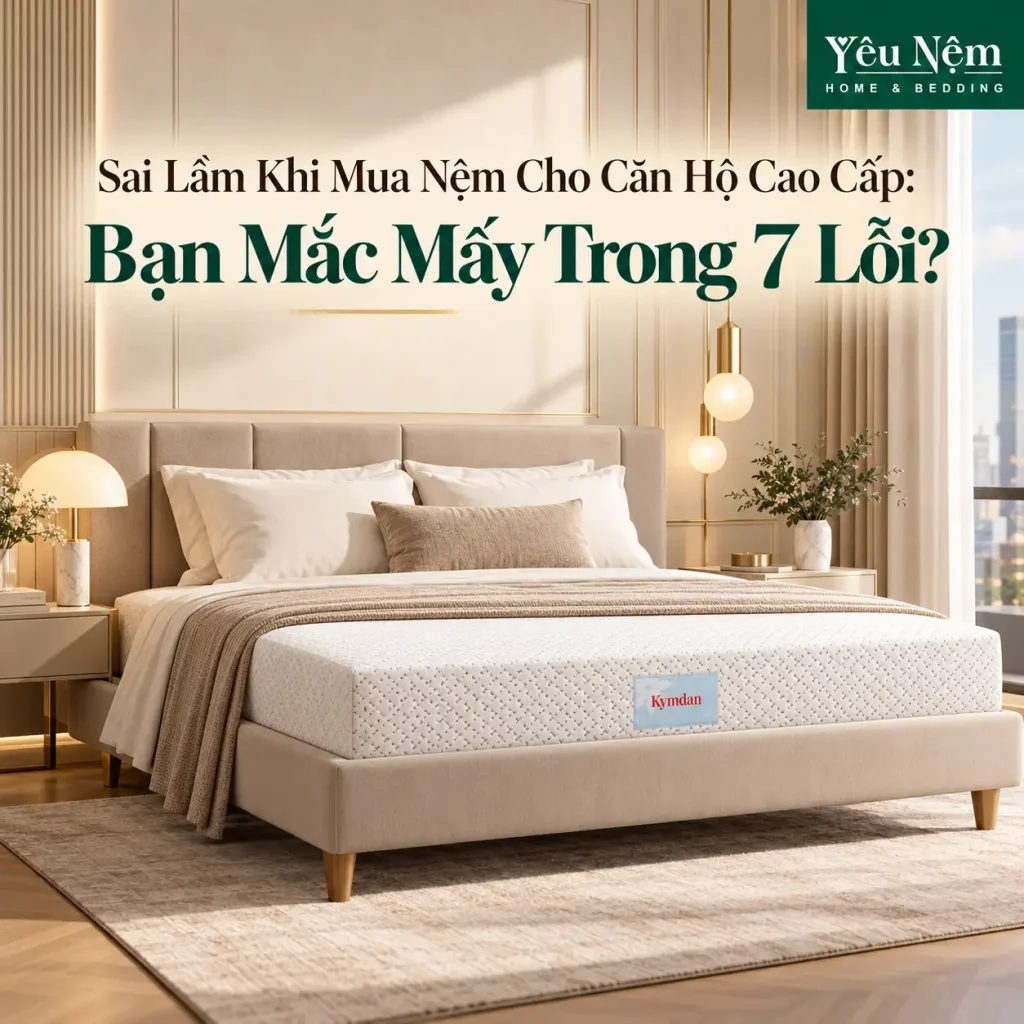 Sai Lầm Khi Mua Nệm Cho Căn Hộ Cao Cấp: Bạn Mắc Mấy Trong 7 Lỗi? 2 Sai Lầm Khi Mua Nệm Cho Căn Hộ Cao Cấp: Bạn Mắc Mấy Trong 7 Lỗi?