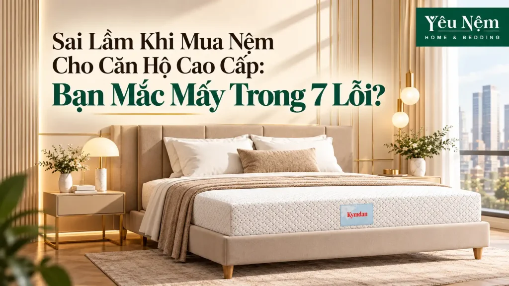 Sai Lầm Khi Mua Nệm Cho Căn Hộ Cao Cấp: Bạn Mắc Mấy Trong 7 Lỗi? 1 Sai Lầm Khi Mua Nệm Cho Căn Hộ Cao Cấp: Bạn Mắc Mấy Trong 7 Lỗi?