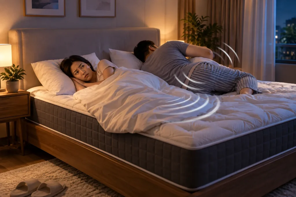 Ngủ Chung Hay Bị Đánh Thức? Chọn Nệm Ít Rung Khi Trở Mình 2 Vì Sao Cứ Người Bên Cạnh Trở Mình Là Bạn Lại Tỉnh Giấc