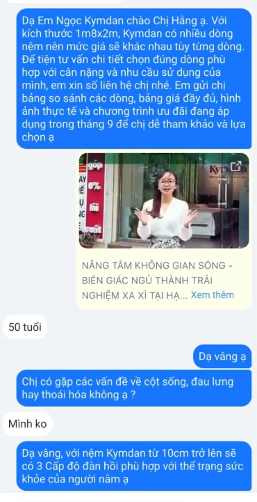 Cửa Hàng Nệm Kymdan Chính Hãng Tại Long An Cập Nhật Mới Nhất 2026 11 Yêu Nệm tư vấn chọn nệm Kymdan chính hãng cho khách hàng Long An