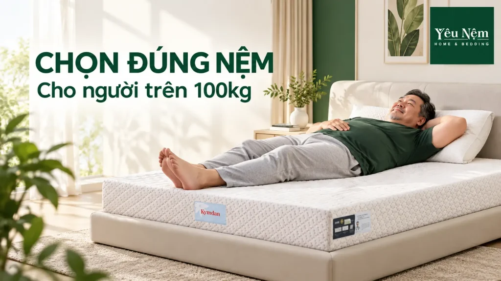 Chọn nệm cho người người trên 100kg như thế nào cho đúng?