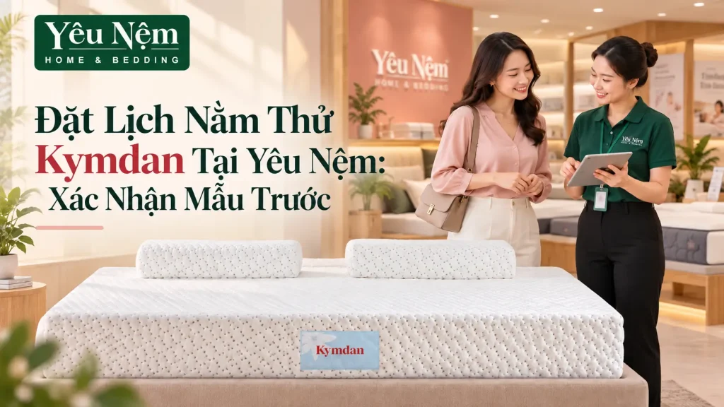 Đặt Lịch Nằm Thử Kymdan Tại Yêu Nệm: Xác Nhận Mẫu Trước 1 Đặt Lịch Nằm Thử Kymdan Tại Yêu Nệm: Xác Nhận Mẫu Trước