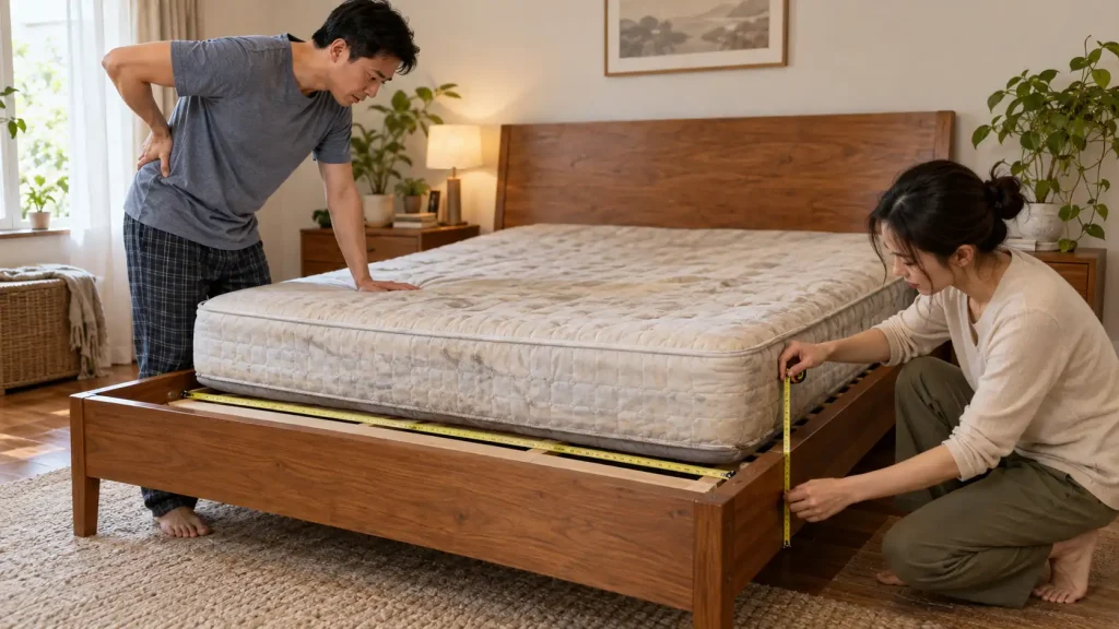 Đo giường trước khi chọn nệm Kymdan Deluxe