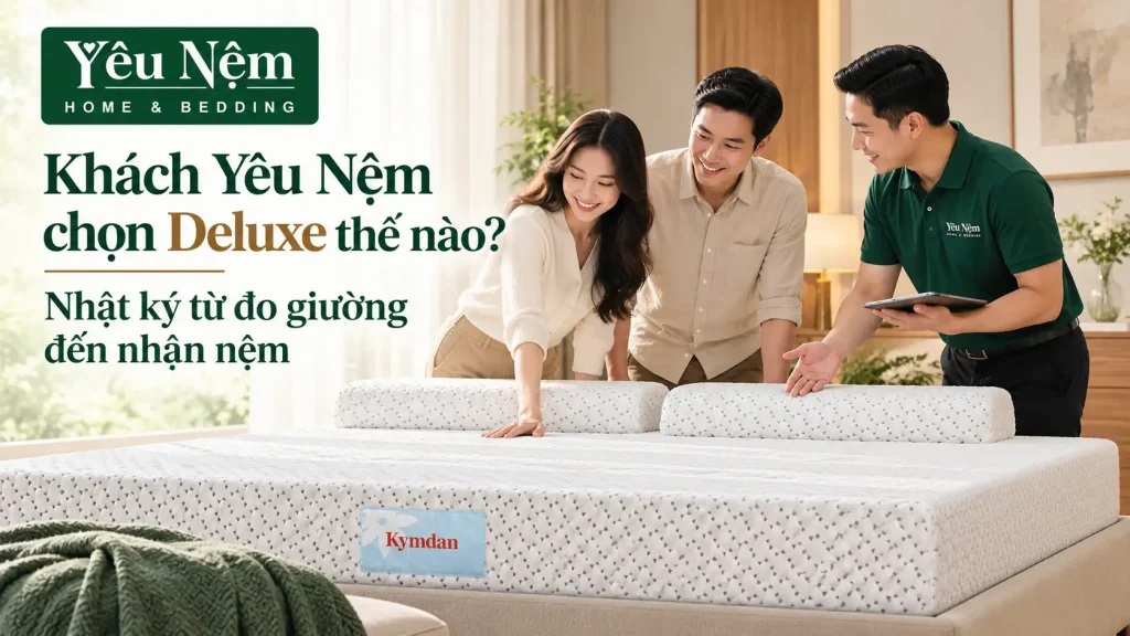 Khách Yêu Nệm chọn Deluxe thế nào? Nhật ký từ đo giường đến nhận nệm